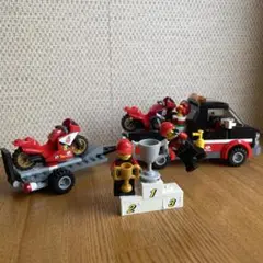 LEGO 60084 シティ レースバイク輸送車 ミニフィグ多数 まとめ売り