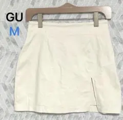 GU ジーユー スリット入りキュロットパンツ ベージュ系（M）春夏向け