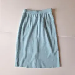水色ニットスカート♡ウエストゴム