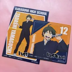 ハイキュー まねきねこ コラボ 特典 コースター ポストカード 山口忠