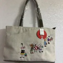 アルベロベロ 刺繍とビーズ装飾 トートハンドバッグ - メルカリ