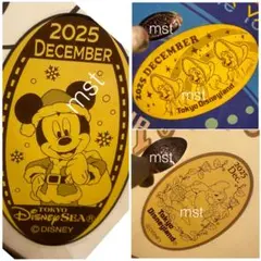 ディズニー スーベニアメダル マンスリーメダル 12月 ミッキー カンベア 小人