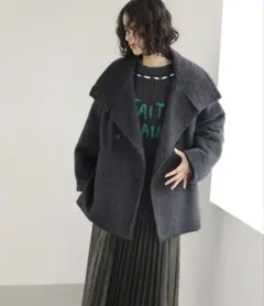 クリーニング済　美品　LEPSIM シャギー2WAYミドルコートのサムネイル