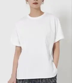 コットン天竺 ラウンドヘム Tシャツのサムネイル