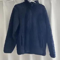 黒いボアフリースジャケット