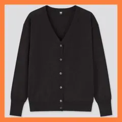 【匿名発着・ポストお届け】④ユニクロ UNIQLO 黒カーディガン 3L