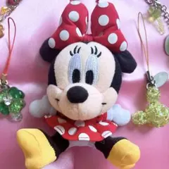 おまけ付き❤️ミニーマウス ぬいぐるみストラップ ディズニー 平成ギャル平成レトロ