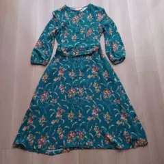 sunauna 7分袖　ワンピース