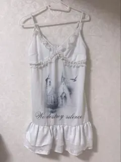 ミニワンピース ワンホン y2k 韓国 フリル ガーリー レース