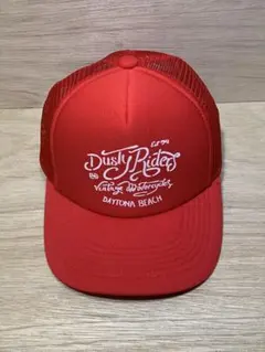 Dusty Riders アメカジ ロゴ メッシュキャップ レッド