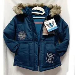 ネイビー フード付きアウター　耐水圧