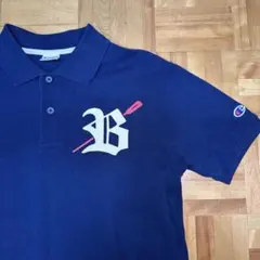 Champion ネイビー ポロシャツ Mサイズ