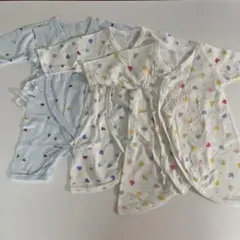 【水通しのみ】ミキハウス コンビ肌着 50cm ３枚セット　男の子