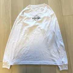 バスケットボールロゴ長袖カットソースポーツOサイズ1008番