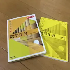 数研出版 チャート式 解法と演習 数学II+B解答編付