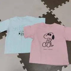 ユニクロ 長場雄 スヌーピー Tシャツ 2枚セット 110cm