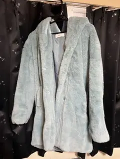 AZUL by moussy フード付きファーコート
