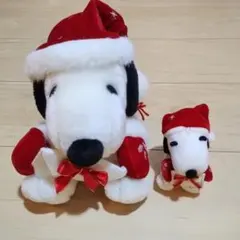 SNOOPY サンタクロース ぬいぐるみ 赤サンタ 人形 クリスマス 美品