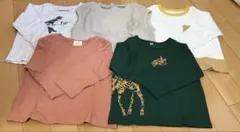 まとめ売り キッズ服 90cm 男児 恐竜 動物 ベスト 秋冬 長袖