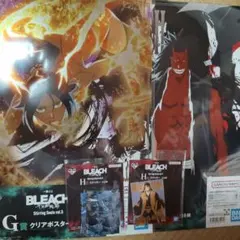 이치방쿠지 BLEACH ポスター ステッカー 4점 세트