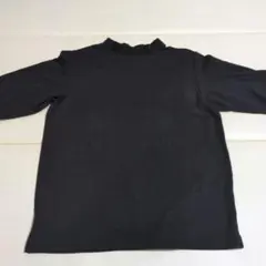GU☆ハイネック半袖Tシャツ L ブラック