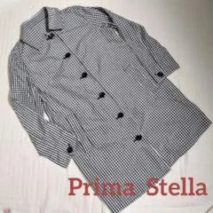 【値下げ】プリマステラ　シングル　コート　チェック　携帯　軽い