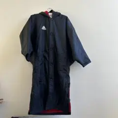 adidas ベンチコート ブラック/レッド 160cm