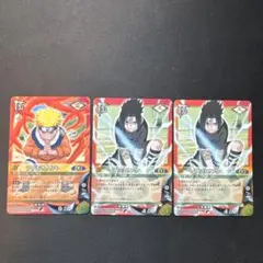 3枚セット NARUTO ナルト カードゲーム うずまきナルト うちはサスケのサムネイル