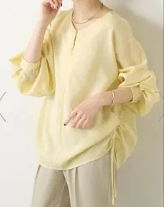 値下【新品】COLLAGEGallardaGalanteジップドロストブラウス