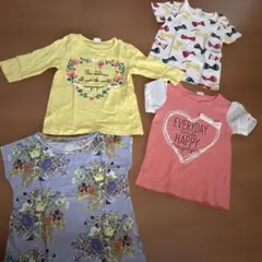 子供用Tシャツセット（花柄・ハート）
