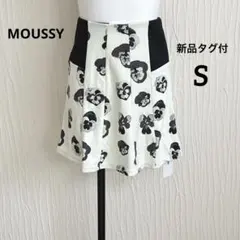 新品タグ付　MOUSSY マウジー　ミニフレアスカート　パンジー柄　花柄　Sのサムネイル