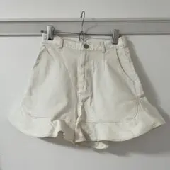 【セール】SNIDEL フレアデニムショートパンツ ホワイト