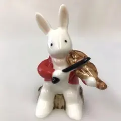 うさぎオーケストラ ビオラ ル・コンセール 陶器製置物 ボーンチャイナ