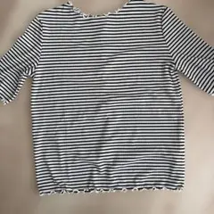 白黒ストライプ 半袖Tシャツ Mサイズ