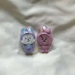 BT21 フォトフレームマスコット　COOKY&MANG 2個セット