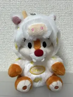 チップ 牛のコスチューム ぬいぐるみバッチ