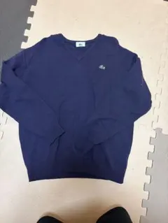 LACOSTE Vネックニット ネイビー