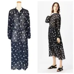 極美品　マカフィー　サッカーフラワープリント　2wayワンピース　36