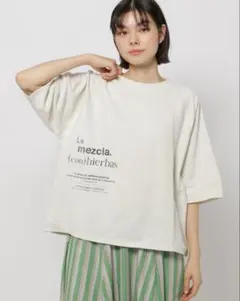 ニコアンド　新品タグ付き　ミニ裏毛ロゴプルオーバー