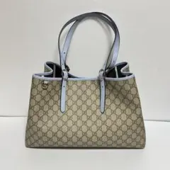 GUCCI GGエンブレム ミディアムトートバッグ 2way ホワイト ベージュ