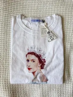 OLD MAN'S TAYLOR エリザベス女王Tシャツ　LサイR&D.M.Coのサムネイル