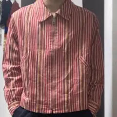 vintage bethcomb studio ストライプ　スイングトップ 古着のサムネイル