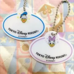 ディズニー　キーチェーン　ネームタグ　ネームプレート　ドナルド 4　デイジー10