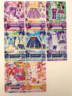 アイカツカード　トルテコーデ8枚　紫吹蘭　霧矢あおい　星宮いちご　有栖川おとめ