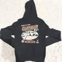 HYSTERIC GLAMOUR パーカー フルジップ リネン ヒスガール