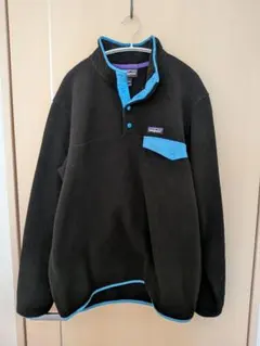 Patagonia スナップT ブラック/ターコイズ L 田中シェン