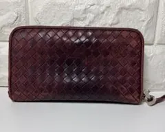 BOTTEGA VENETA イントレチャート ラウンドファスナー 長財布