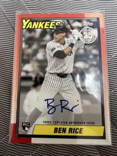ベン・ライス 1990年 トップス オートグラフtopps BEN RICE