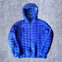 old uniqlo 00s y2k down parkar Blue