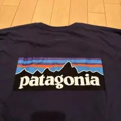 【美品】patagonia ネイビー 長袖Tシャツ